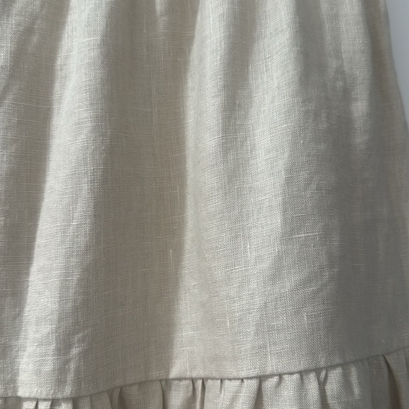 Whimsy + Row Millie Skirt/Dress in Oatmeal Linen - Picture 6 of 7